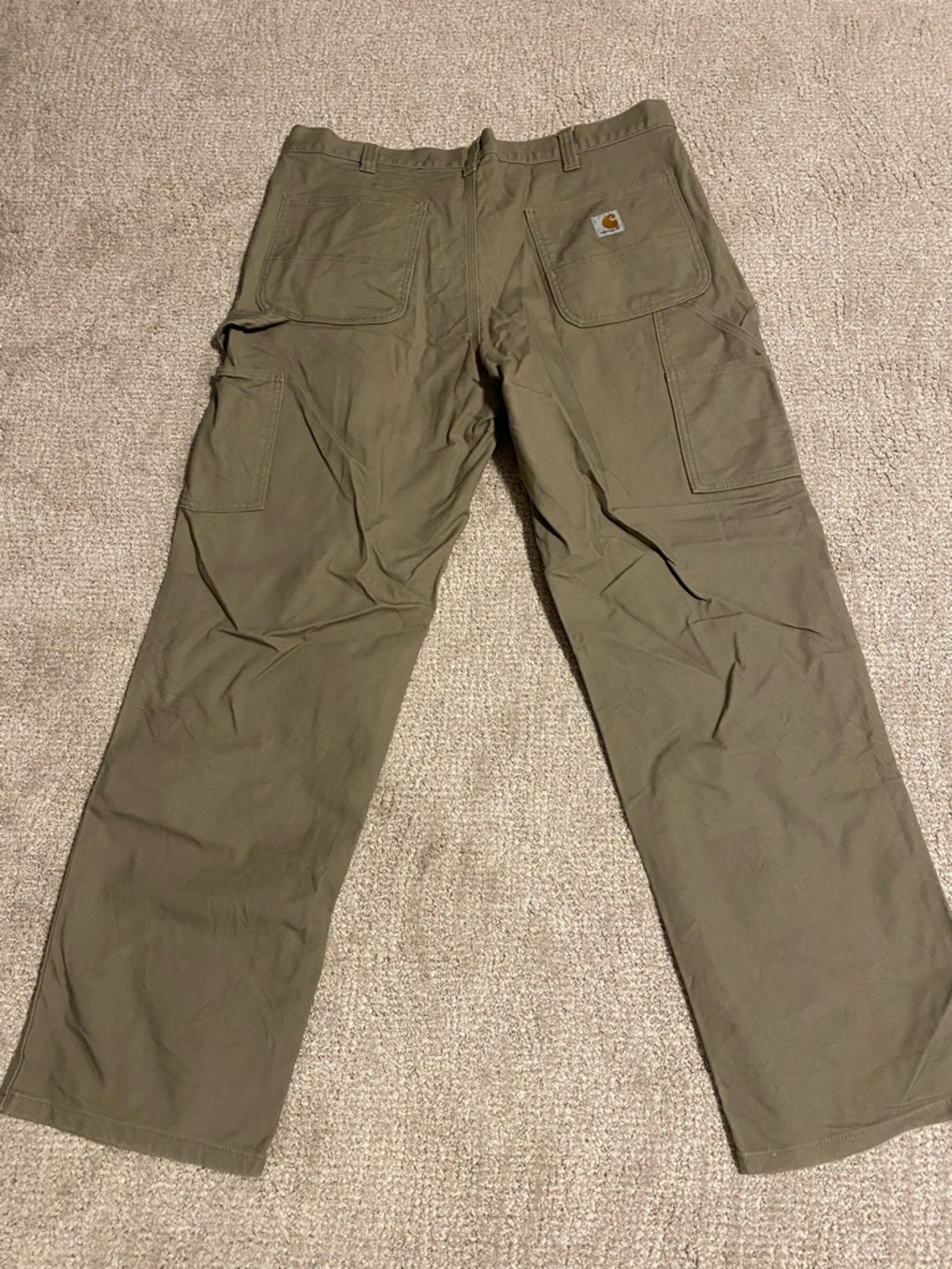 Carhartt Men’s Olive Green Cargo Work Pants